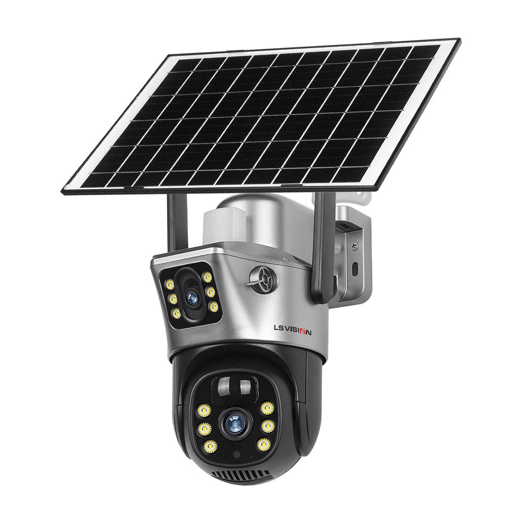 SENTINEL 4K Dual Lens Solar Security Camera | 360° WiFi | Night Vision | Indoor & Outdoor