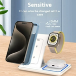 15W 3-in-1 LED Foldable Wireless Charger Stand | iPhone, iWatch & AirPods | Fast Charging