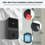 Smart WiFi Video Doorbell | HD Camera | Two-Way Audio | Motion Alerts | Wireless Intercom