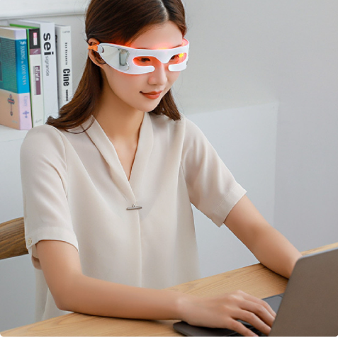 Smart Eye Therapy Massager | Phototherapy & Microvibration | 3-Minute Timer | Portable & Rechargeable