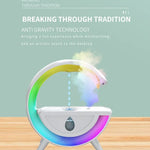 Anti-Gravity Humidifier RGB LED Desk Night Light | USB-Powered | Bedroom & Office Décor