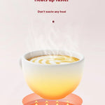 Smart Heating Coaster | 3-Gear Temperature Control | Keeps Drinks at 55°C