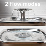 2.2L Stainless Steel Pet Water Fountain | Continuous Flow | Cats & Dogs | Multi-Plug Options
