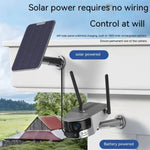 Solar Wireless Security Camera | 1080P HD | 360° Pan-Tilt | Motion Detection | IP65 Weatherproof