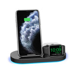 15W 3-in-1 Wireless Charger Folding Stand | Phone, Watch & Earphone Charging | Portable