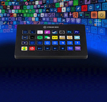 Programmable Macro Keypad | 15 LCD Keys | Live Streaming & Workflow Shortcuts | USB | Windows & Mac