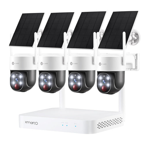 SunSecure 2K Wireless PTZ Solar Home Cam System with 4K NVR