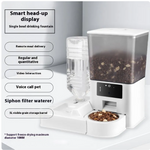 Smart Dual-Bowl Pet Feeder | WiFi Video Monitoring | Timed Portions | 5L Capacity | Cats & Dogs