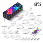 RGBIC Smart Gaming Light Panels | App-Controlled | WiFi & Bluetooth | 3, 6 or 10 Panel Sets