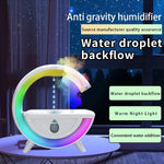 Anti-Gravity Humidifier RGB LED Desk Night Light | USB-Powered | Bedroom & Office Décor
