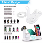 30W 7-in-1 Wireless Charging Station | Fast Qi Charger for iPhone, Apple Watch & AirPods