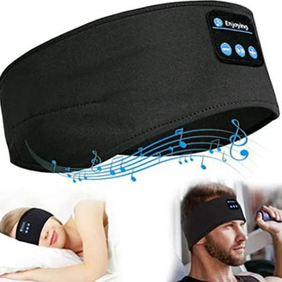 Wireless Bluetooth 5.0 Sports Headband | 10-Hour Battery | Built-In Speaker | Workout & Sleep