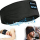 Wireless Bluetooth 5.0 Sports Headband | 10-Hour Battery | Built-In Speaker | Workout & Sleep