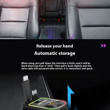 Car Mobile Phone Charger Four-in-one Multi-function Double Telescopic Strip Line