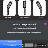 Car Mobile Phone Charger Four-in-one Multi-function Double Telescopic Strip Line